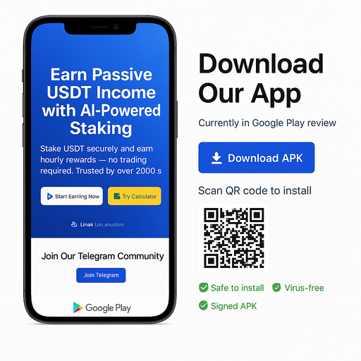 USDTVaults mobile app preview